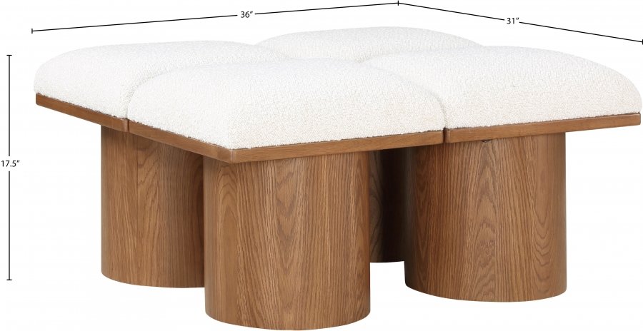 33788_0.jpg Pavilion Boucle Fabric Upholstered 4pc. Modular Bench - Image 6