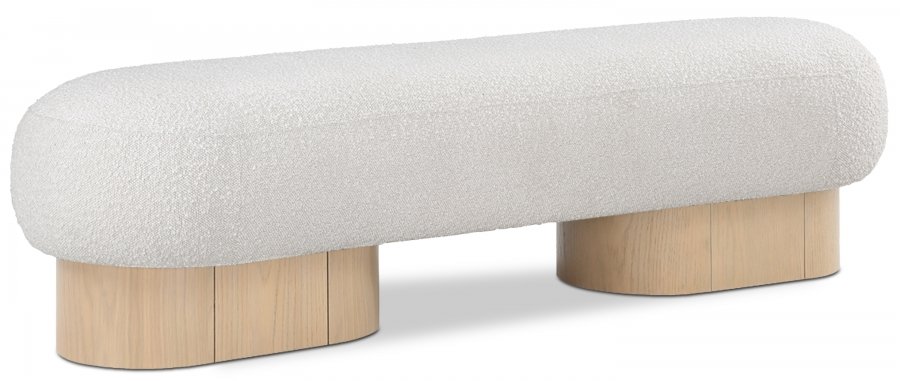 Robertson Boucle Fabric Upholstered Bench