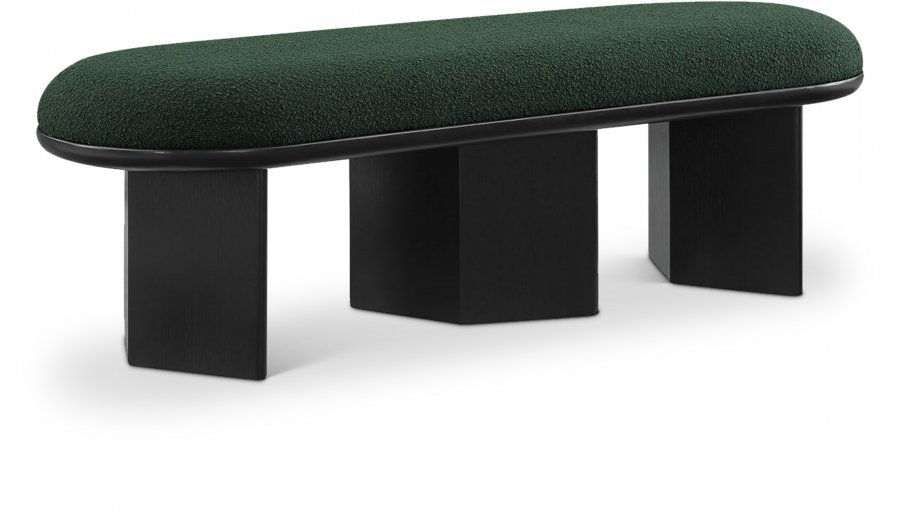 Wilshire Boucle Fabric Upholstered Bench