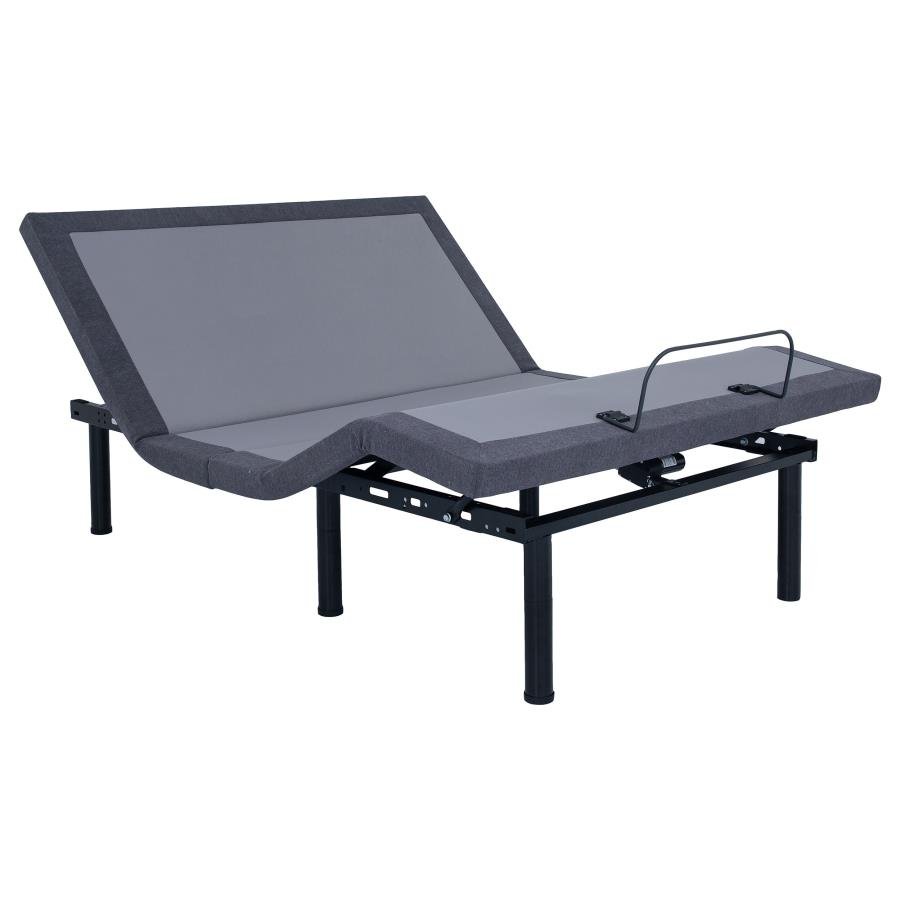 NEGAN EASTERN KING ADJUSTABLE BED BASE GREY AND BLACK