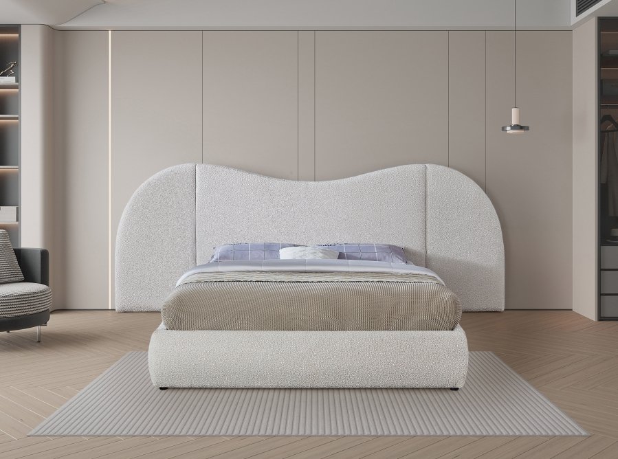 35296-3.jpg Everest Boucle Fabric Upholstered Bed - Image 4