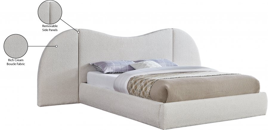 35296_00.jpg Everest Boucle Fabric Upholstered Bed - Image 8