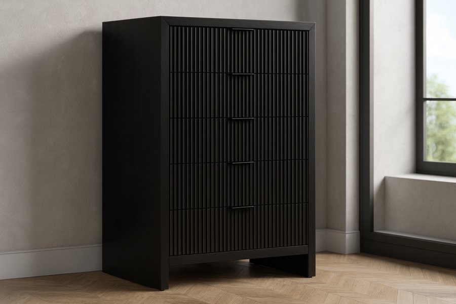 35705-1.jpg Fairfax Solid Wood And Oak Veneer Chest - Image 2