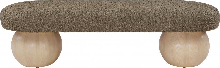 35825-2.jpg Bowie Boucle Fabric Upholstered Bench - Image 3