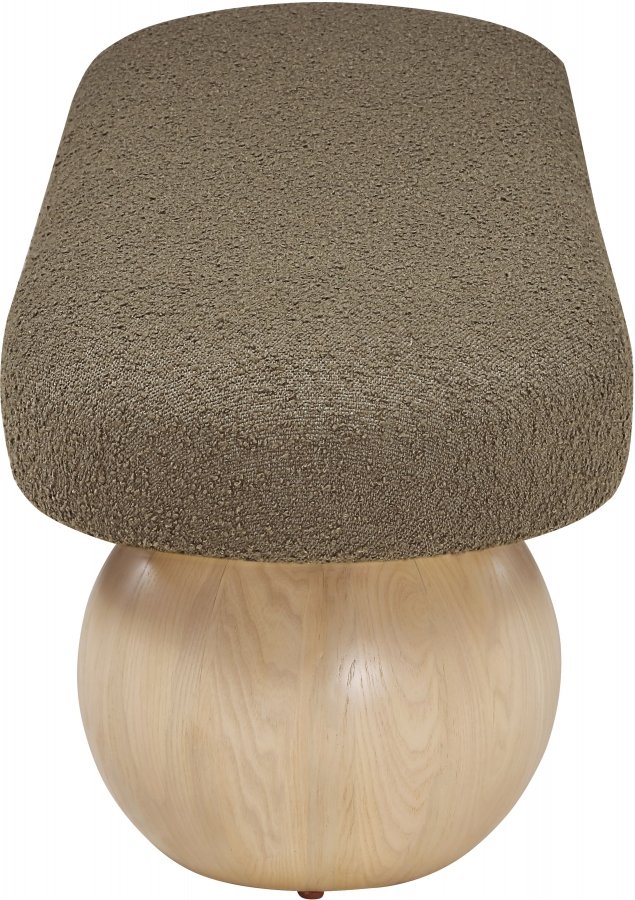 35825-3.jpg Bowie Boucle Fabric Upholstered Bench - Image 4