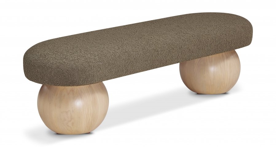 Bowie Boucle Fabric Upholstered Bench