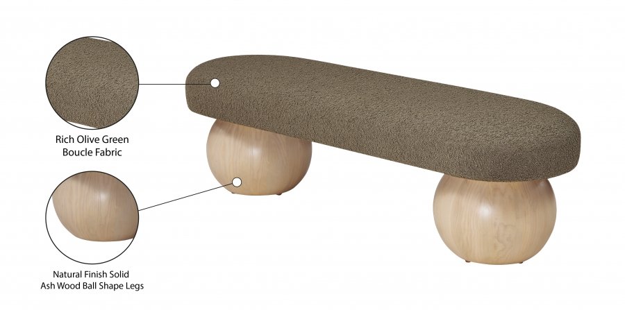 35825_0.jpg Bowie Boucle Fabric Upholstered Bench - Image 7