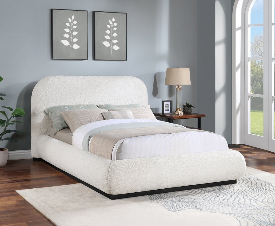 39329-1.jpg Vaughn Boucle Fabric Upholstered Bed - Image 2