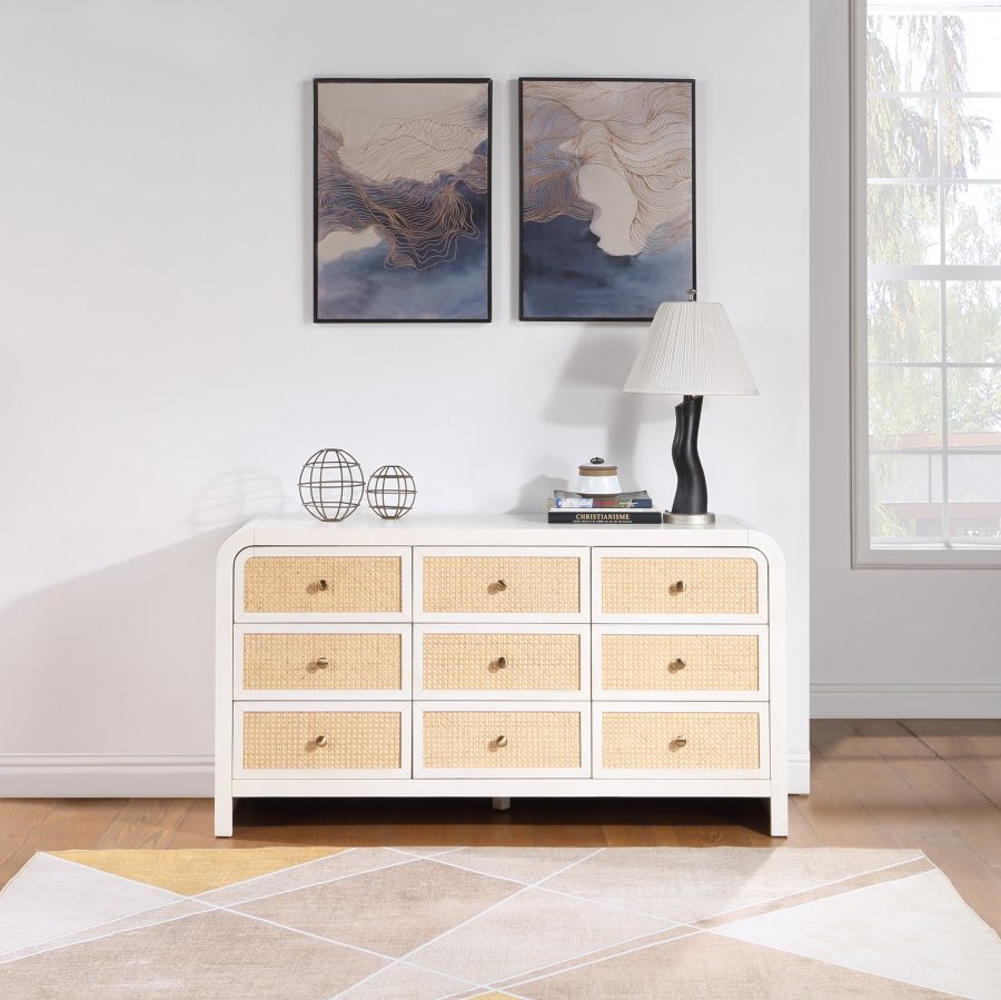 39440-1.jpg Siena Ash Wood And Natural Cane Dresser - Image 2