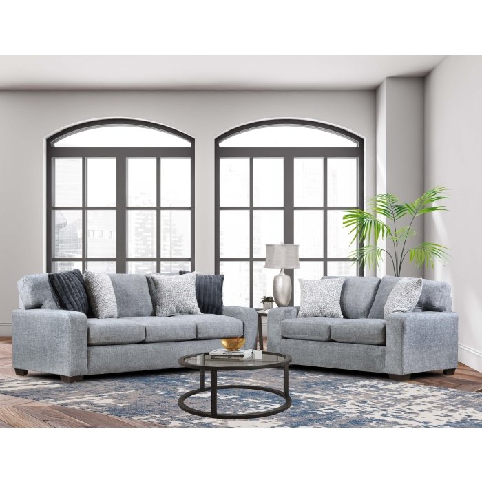 4003RSDowneyGray__l-1.jpg 99002CC-3 Sofa with Pillows - Image 2