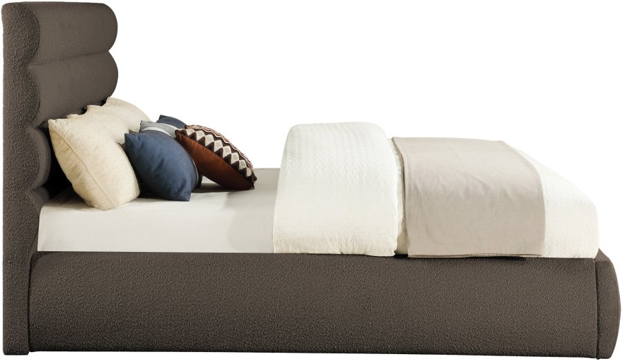 40407-3.jpg Adam Boucle Fabric Upholstered Bed - Image 4