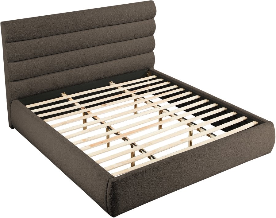 40407-5.jpg Adam Boucle Fabric Upholstered Bed - Image 6