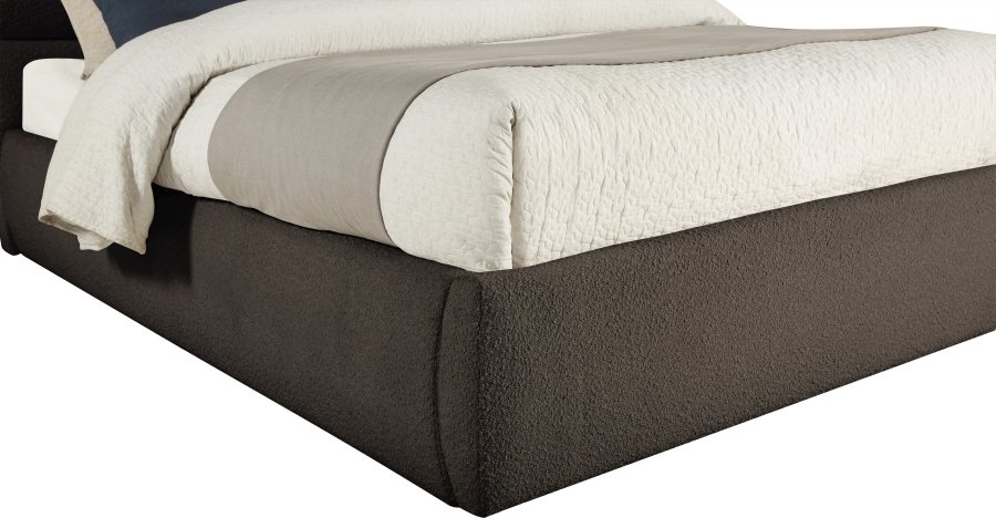 40407-6.jpg Adam Boucle Fabric Upholstered Bed - Image 7