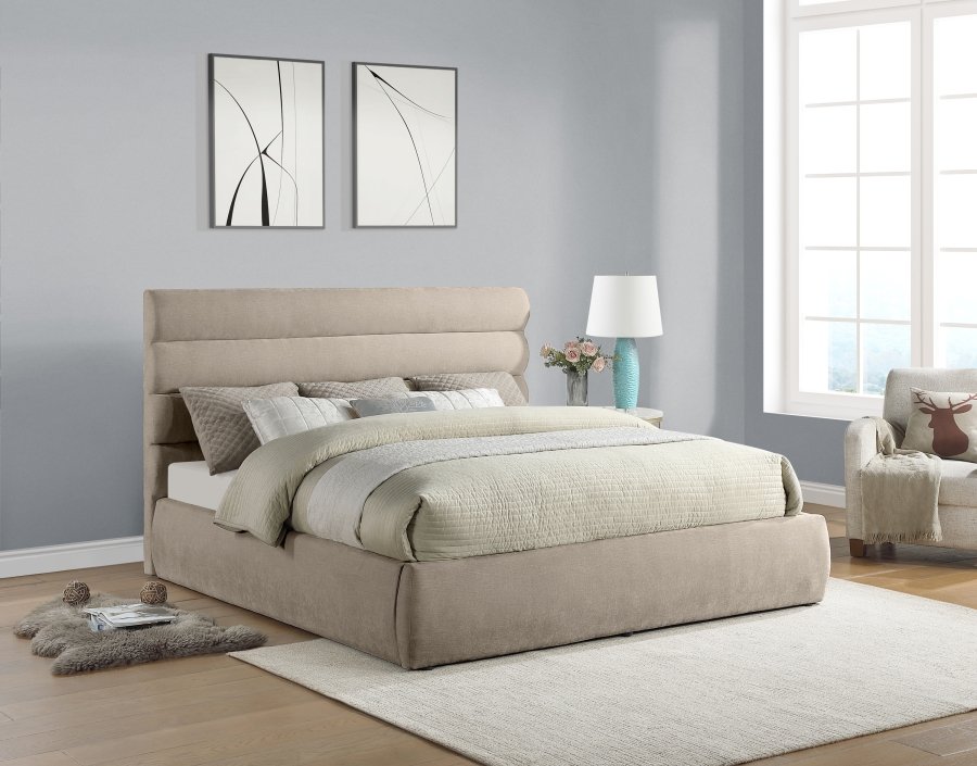 40459-1.jpg Adam Chenille Fabric Upholstered Bed - Image 2