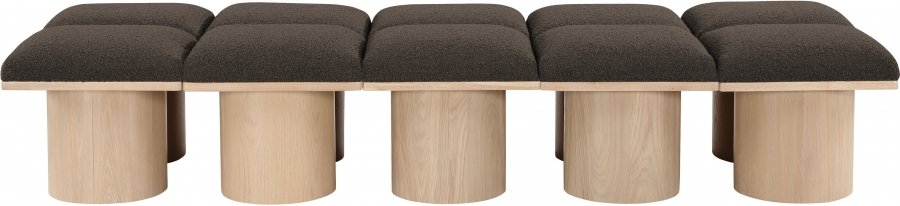 41023-2.jpg Pavilion Boucle Fabric Upholstered 10pc. Modular Bench - Image 3