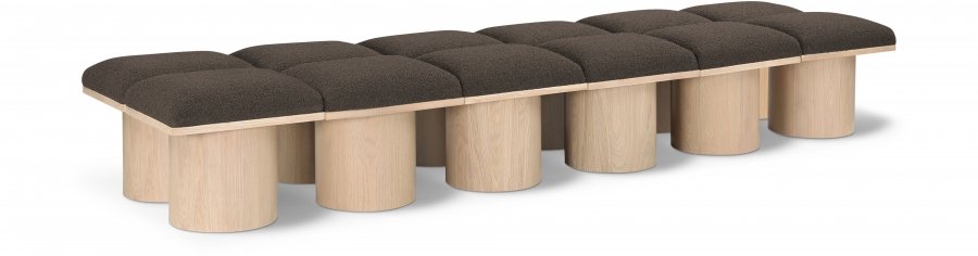 Pavilion Boucle Fabric Upholstered 12pc. Modular Bench
