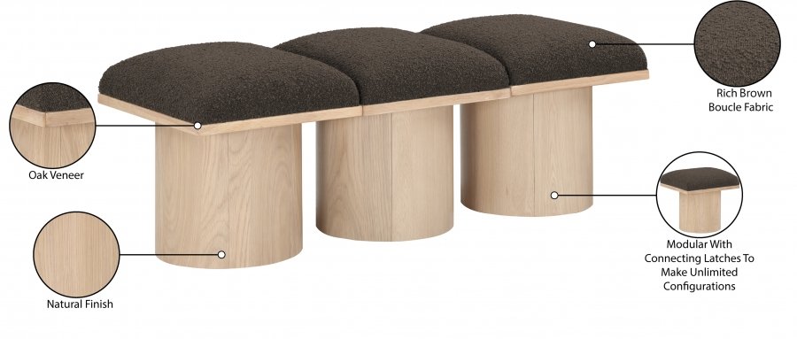 41032_00.jpg Pavilion Boucle Fabric Upholstered 3pc. Modular Bench - Image 7