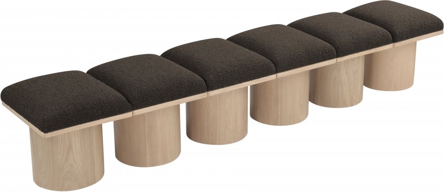 41039-4.jpg Pavilion Boucle Fabric Upholstered 6pc. Modular Bench - Image 5