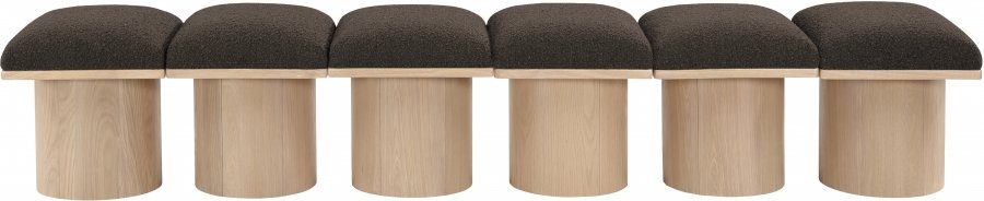 41040-2.jpg Pavilion Boucle Fabric Upholstered 6pc. Modular Bench - Image 3
