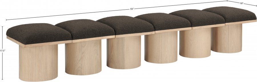 41040_0.jpg Pavilion Boucle Fabric Upholstered 6pc. Modular Bench - Image 6