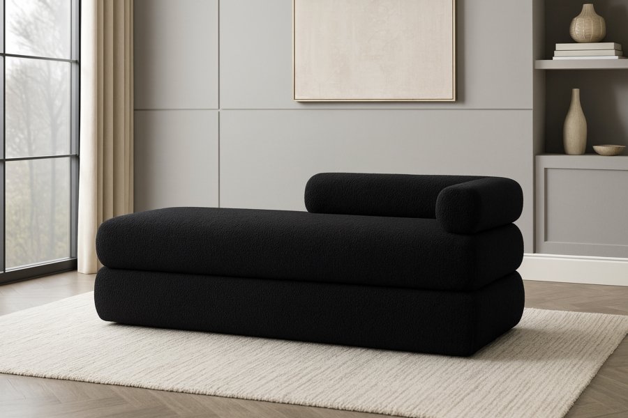 42760-1.jpg Kennedy Teddy Fabric Upholstered Bench - Image 2