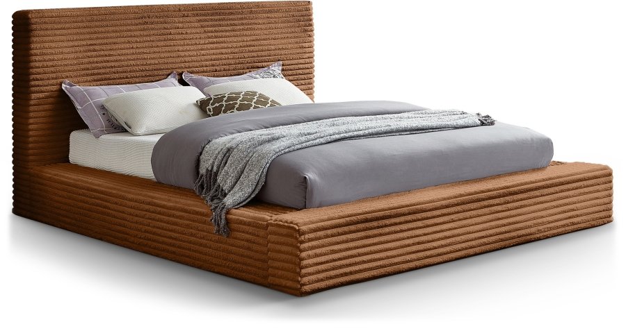 Dexter Corduroy Fabric Upholstered Bed