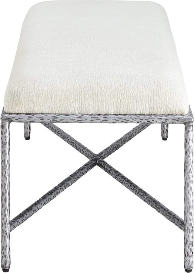 44979-3.jpg Valley Chenille Fabric Upholstered Bench - Image 4