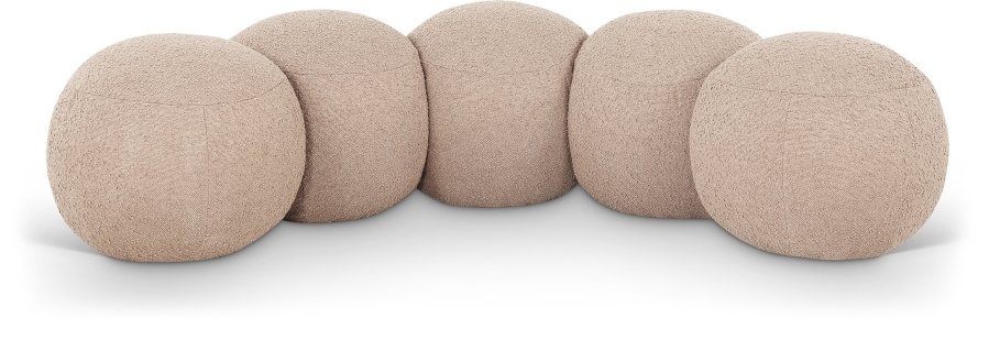 Apollo Boucle Fabric Upholstered Bench