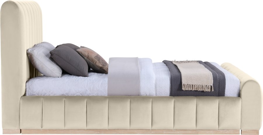 49110-3.jpg Amara Velvet Upholstered Bed - Image 4
