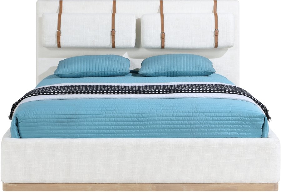 50137-4.jpg Bennet Linen Textured Fabric Upholstered Bed - Image 4