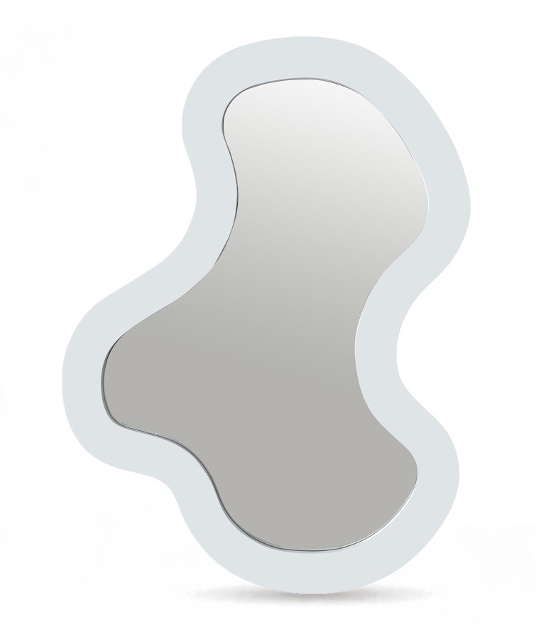Oblique Iron Frame Mirror
