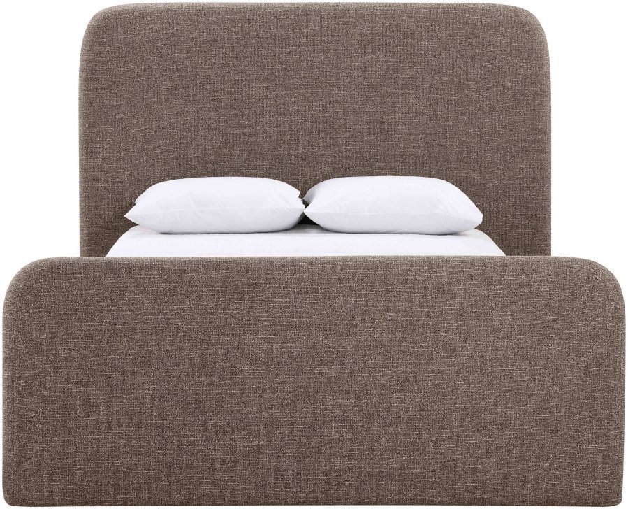 52900-2.jpg Fira Linen Textured Fabric Upholstered Bed - Image 3