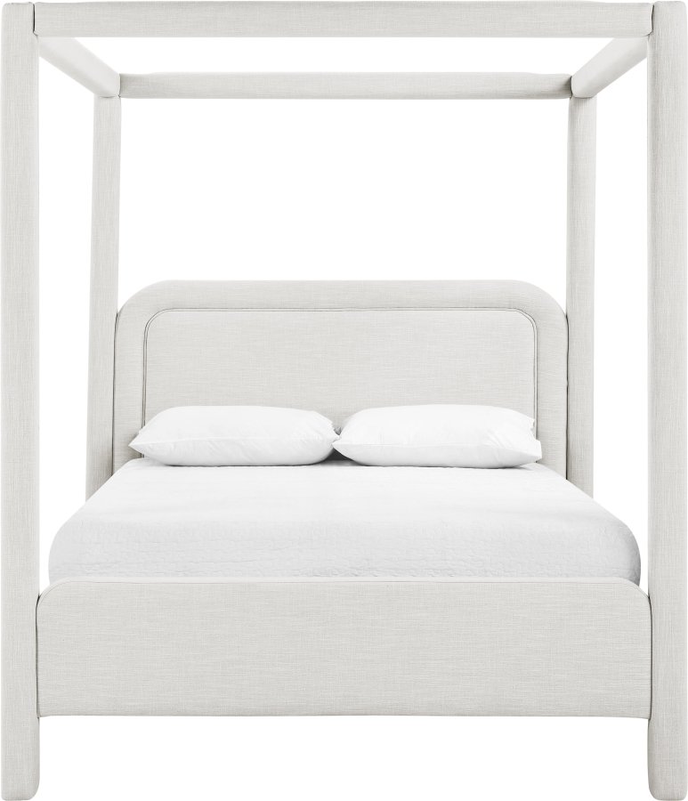 52939-2.jpg Salina Linen Textured Fabric Upholstered Bed - Image 3
