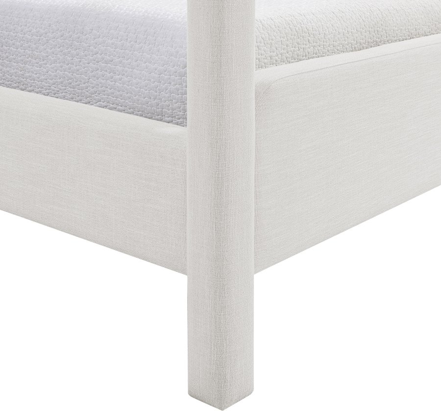52939-8.jpg Salina Linen Textured Fabric Upholstered Bed - Image 9