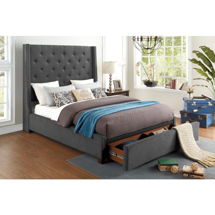 5877GY_drawer__l-3.jpg 5877FGY-1DW* Full Platform Bed with Storage Footboard - Image 5