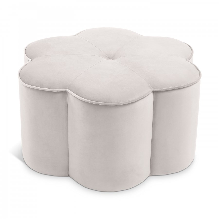 Daisy Velvet Upholstered Ottoman