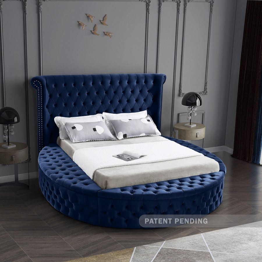 8302-2.jpg Luxus Velvet Upholstered Bed - Image 3