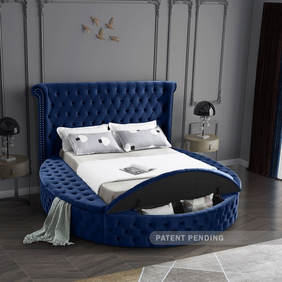 8302-3.jpg Luxus Velvet Upholstered Bed - Image 4