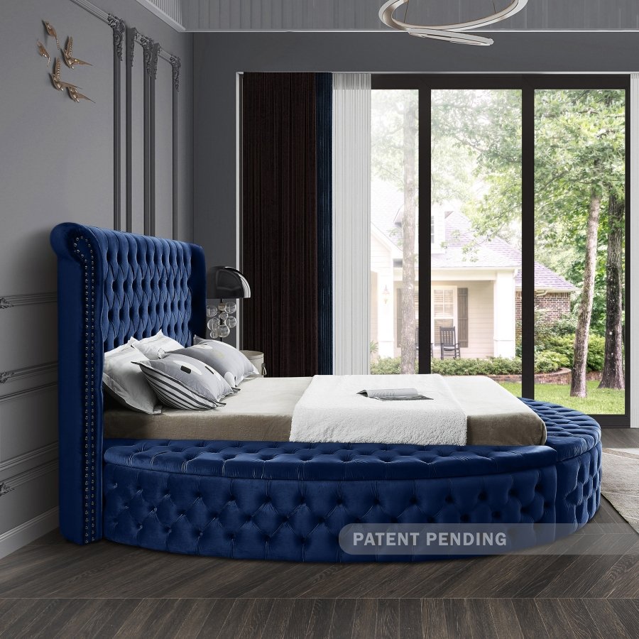 8302-8.jpg Luxus Velvet Upholstered Bed - Image 8