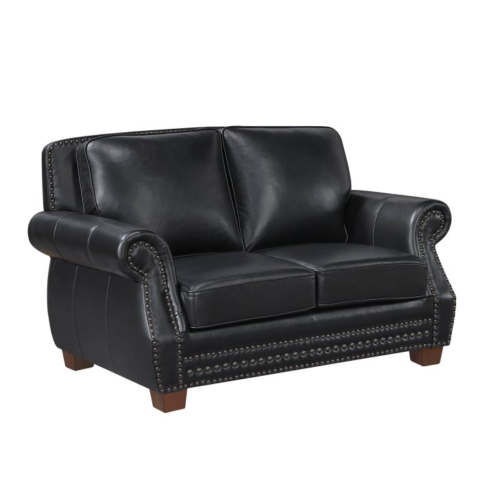 8448BLK-2_noBG_side_1__l.jpg 8448BLK-2 Love Seat - Image 2