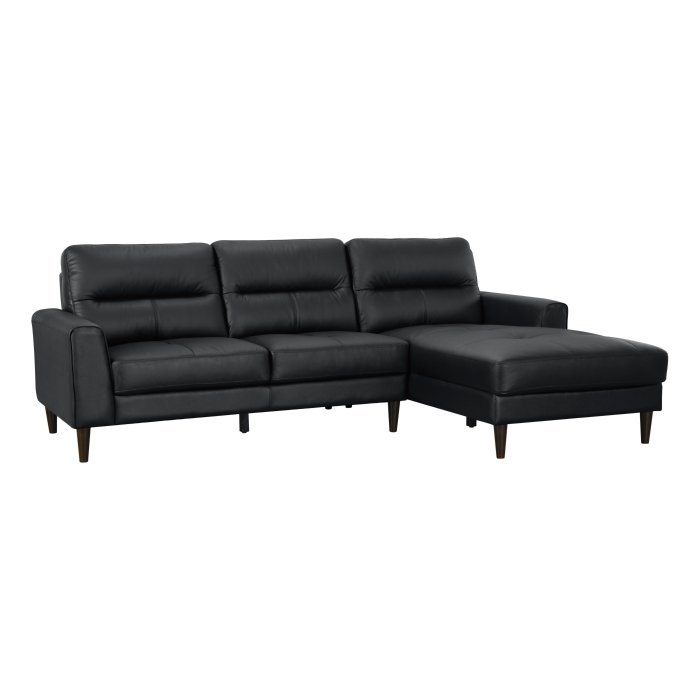 8566BLK_SC_noBG__l-1.jpg 8566BLK*SC 2-Piece Sectional with Right Chaise - Image 2