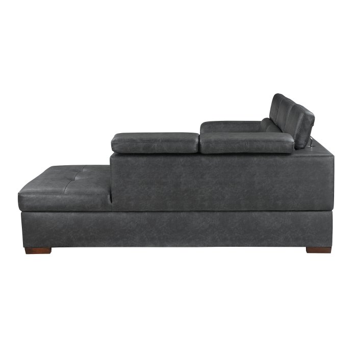 8567GY_noBG_bac__l-1.jpg 8567GY*SC 2-Piece Sectional with Pull-out Bed and Right Chaise with Hidden Storage, Adjustable Headrests - Image 5