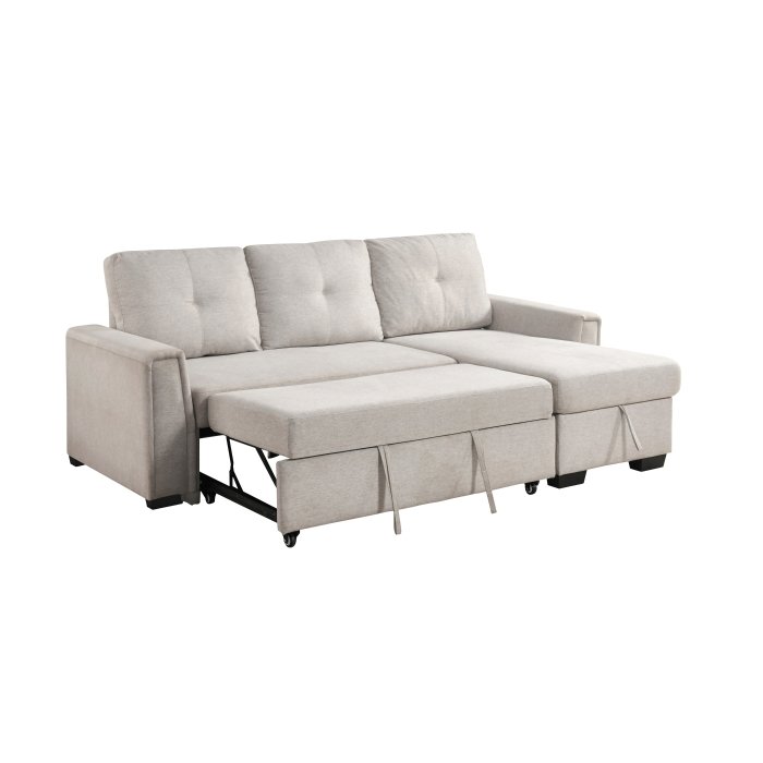 9145PWT_noBG_open_3__l.jpg 9145PWT*32AVC 2-Piece Sectional with Reversible Chaise and Pull-out Bed - Image 7