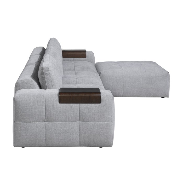 9155GY-41L1ROT_noBG_side_2__l.jpg 9155GY*41L1ROT 4-Piece Modular Sectional with Ottoman - Image 3