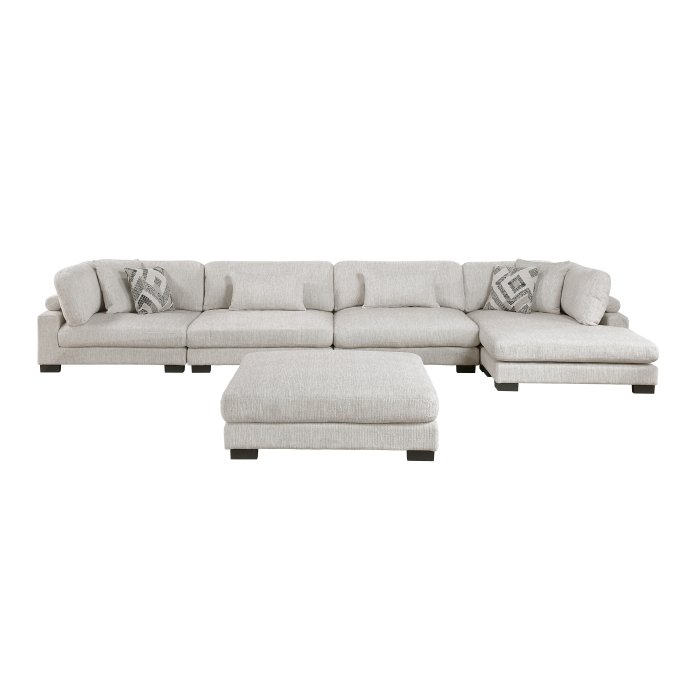 9555BEG_5CR2ACV__l-2.jpg 9555BEG*5CR2ACVCOT 5-Piece Modular Sectional with Chaise and Ottoman - Image 3
