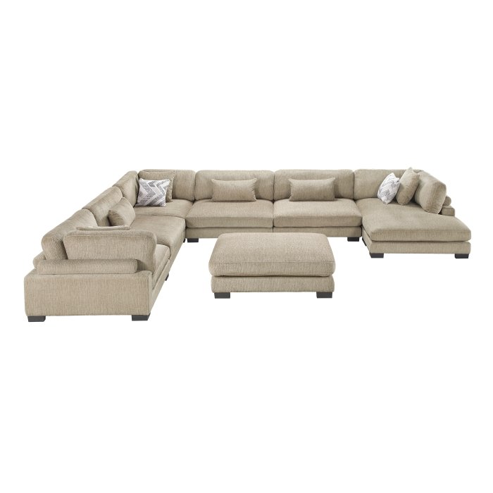 9555BRW_72CR3AC__l-2.jpg 9555BRW*72CR3ACVCOT 7-Piece Modular Sectional with Ottoman - Image 2