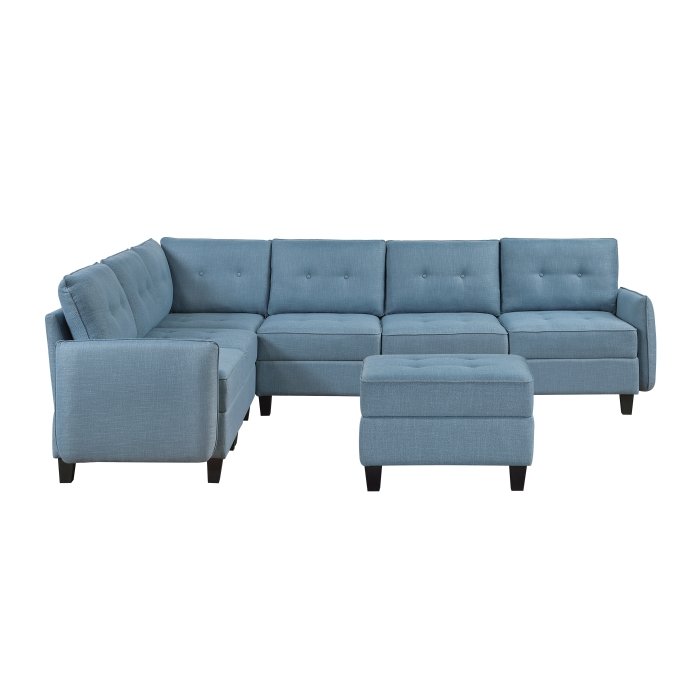 9557BUE_7SCOT_noBG_side__l.jpg 9557BUE*7SCOT 7-Piece Sectional with Storage and Ottoman - Image 2