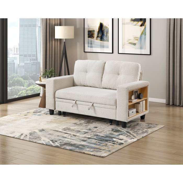 9705BE-2_L_1__l.jpg 9705BE-2* Love Seat with Pull-out Bed, Shelves and Charging Ports - Image 8