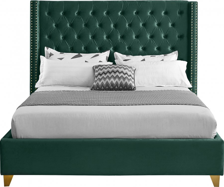 9723-2.jpg Barolo Velvet Upholstered Bed - Image 3