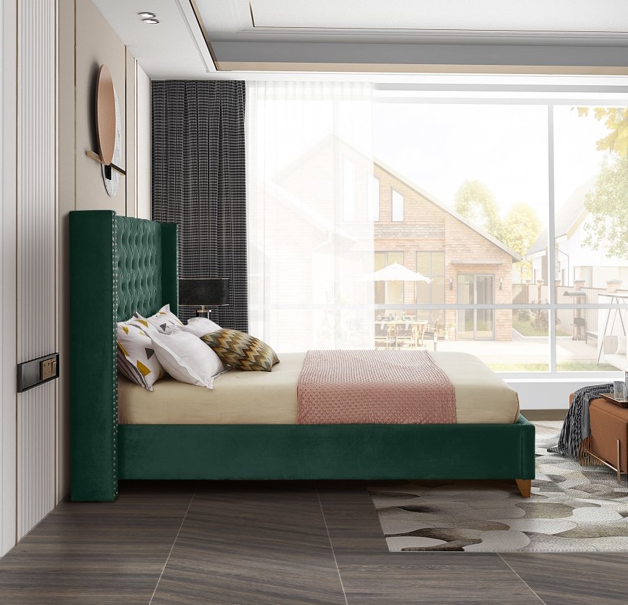 9723-4.jpg Barolo Velvet Upholstered Bed - Image 5